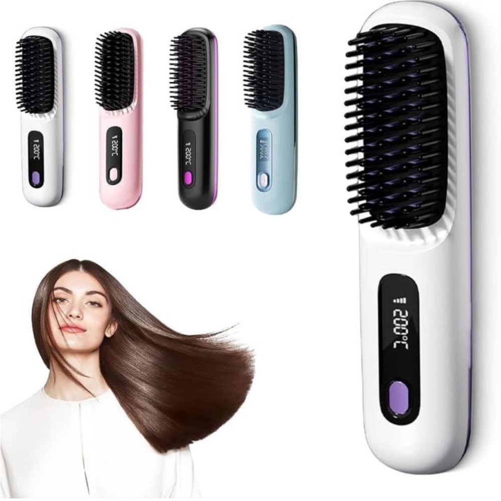 SleekPro cordless Hair Straightening or curly comb black New with box
